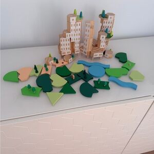 Blockitecture Garden City Parkland Wooden Block Set Montessori Toys